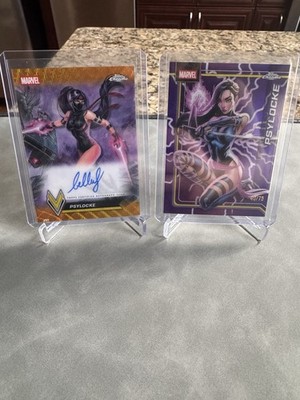 2026 Topps Chrome Marvel Psylocke Varied Visage Gold /50 Bella Rachlin Auto SSP