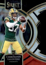 Carrington Valentine RC 2023 Panini Select Black and Red Prizms Die Cuts Rookie