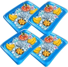 4 Pack Inflatable Salad, Food, Drink Buffet Cooler 