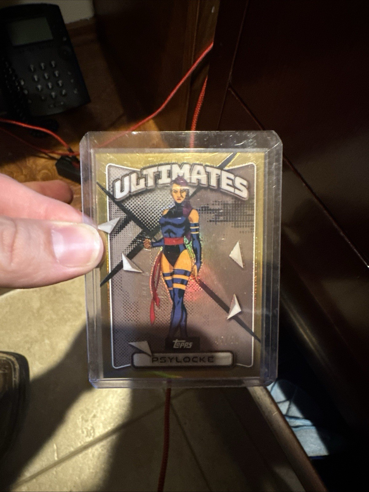 2025 Topps Finest Marvel X-Men '97 ULTIMATES Psylocke #56 True Gold /50
