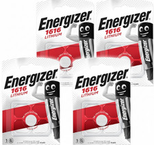 4x Energizer 1616 Battery 3V Lithium Coin Cell CR1616 Battery DL1616 BR1616