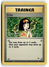 Erika 100/132 Rare Gym Heroes Pokemon Unlimited LP on eBay