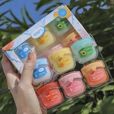 6 Pack Moisturising Lip Balm Natural Fruit & Flower Flavours