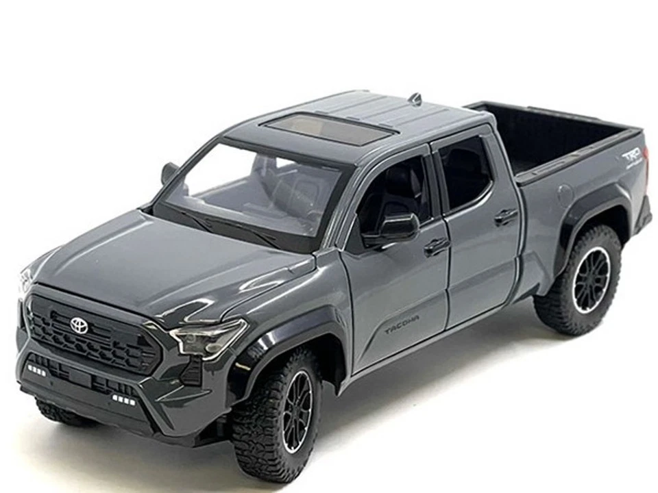 Coche diecast con pantalla MiJo Exclusives 1:24 2024 Toyota Tacoma TRD edición todoterreno Foto 3 de 4