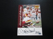 MARK MOSELEY 1999 FLEER GREATS OF THE GAME ON CARD AUTOGRAPHED CARD REDSKINS