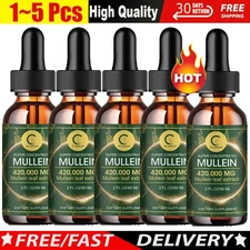 Mullein Drops Leaf Extract for Immune Support, Detox & Respiratory Support