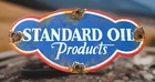 Vintage 8” X 4” Standard Oil Products Porcelain Enamel Metal Dealer Sign
