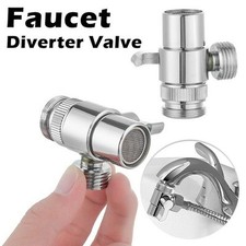 3-way Diverter Valve Water Tap Connector Faucet Adapter Kitchen Sink Splitter
