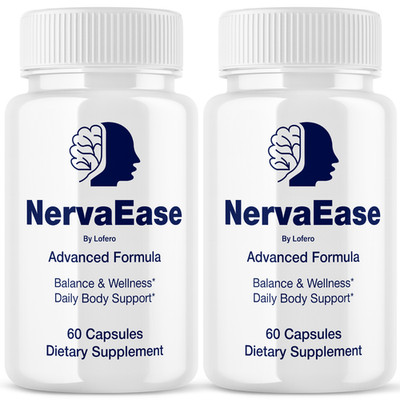 (2 Pack) Nerva Ease, Nerve Advanced Support  for Neurological Balance (120Ct)