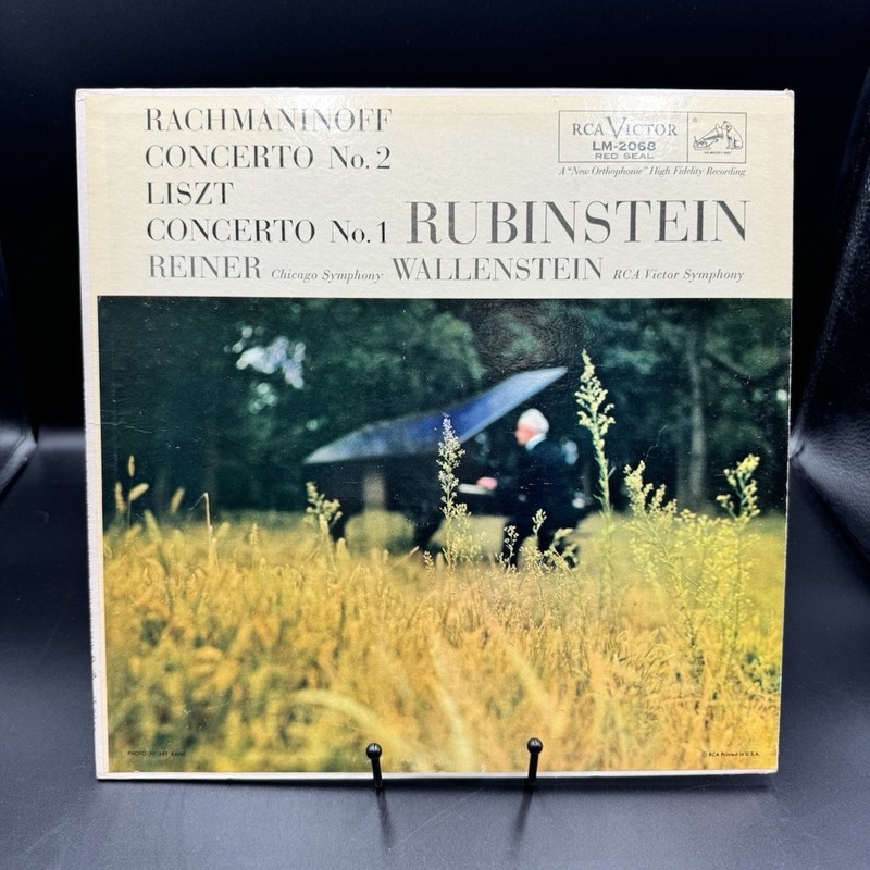Rubinstein Rachmaninoff Concerto 2 Liszt 1 RCA LM2068 Red Seal LP