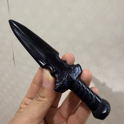 5 + Natural Obsidian dagger hand carved Quartz Crystal Healing random 1pc