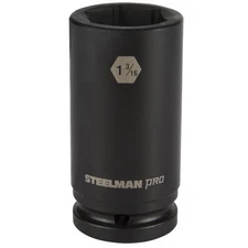 Steelman 3/4-Inch Drive x 1-3/16-Inch 6-Point Deep Impact Socket, 79286