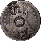 183? 5c Seated Liberty Half Dime ~ VG Details - Stamped
