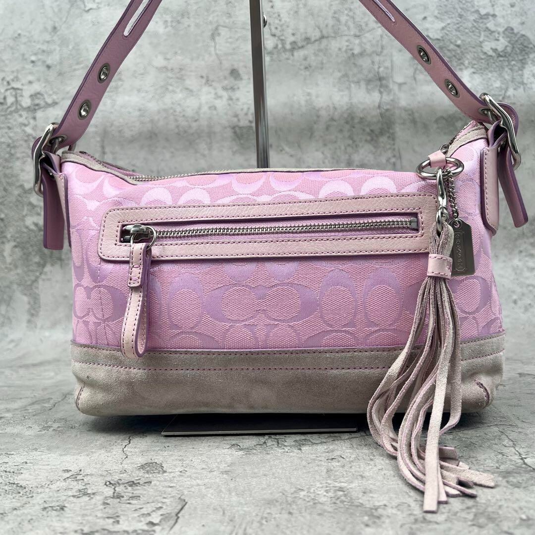 極美 Coach Soho Pink Shoulder Bag Pocket 極美 Coach Soho Pink Shoulder Bag Pocket New Coach Original Pink