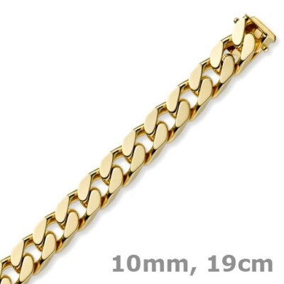 Catena Vuota In Oro Giallo E Bianco 18 Kt 750/1000 Modello Tubolare Finitura Lucida Da Uomo