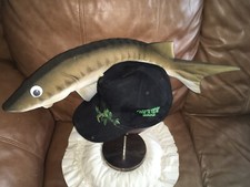 Vintage Sturgeon Fish Hat Snapback Foam Adjustable OSFA Adult Signed !