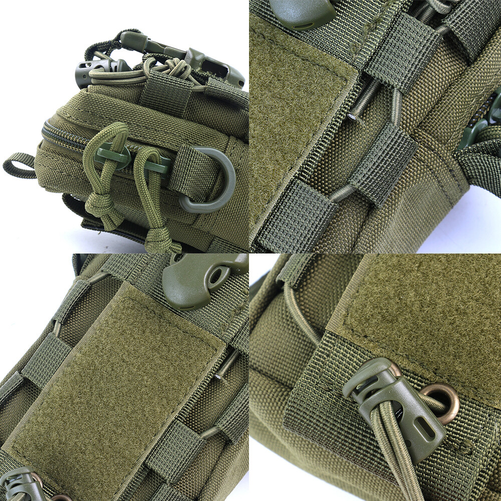 Tactical Molle Waist Bag Strap Shoulder Strap Portable EDC Nylon Waterproof Bag