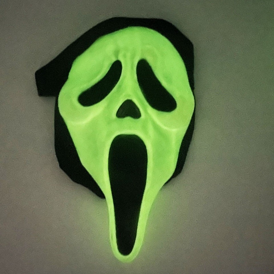 Vtg Easter Unlimited Scream Mask Glow Dark Horror Movie Ghost Halloween