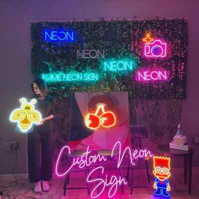 LED Neon Sign with Your Name – Custom Wall Light for Business or