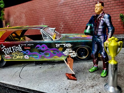 AMT 3n1 1964 LINCOLN RAT FINK FUNNYCAR Built Nostalgia Motorcycle