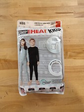 32 Degrees Kids Long Sleeve Crew Neck and Legging Baselayer Set Gray Medium 8/10