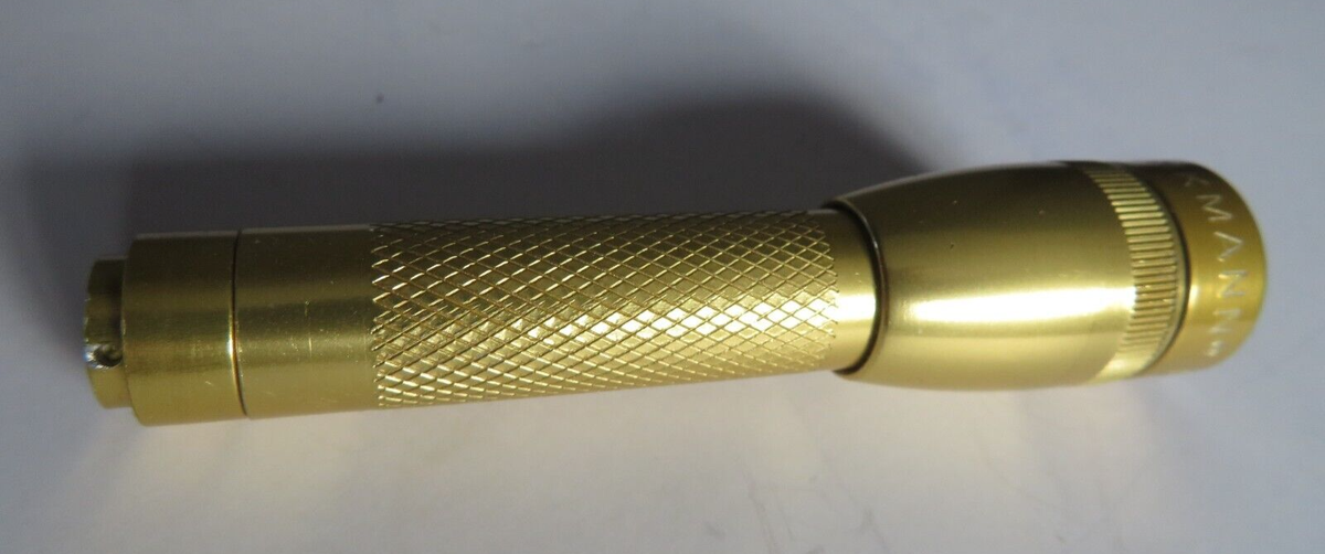 brinkmann gold rechargible flashlight VINTAGE BRINKMANN® BRASS Mini FLASHLIGHT Made USA Bulb Works, Flashlight  Doesn't