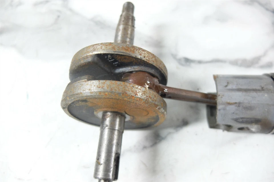 86 Yamaha YF60 YF 60 4 Zinger motor cigüeñal cigüeñal y varilla Foto 4 de 4