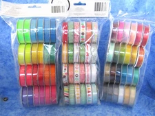 Dear Lizzy Premium Ribbon - 3 packages -Total of 72 Spools, 288' in Packaging