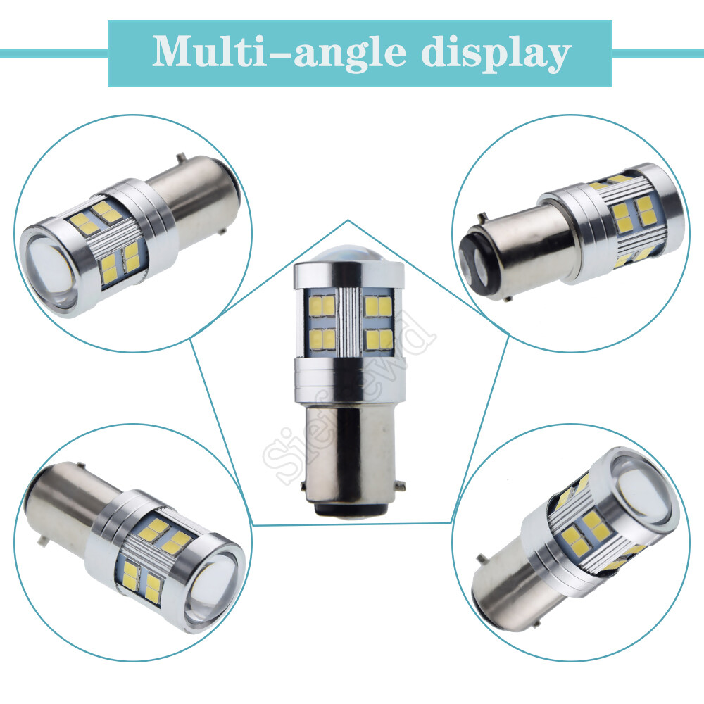 Ruiandsion BAX15D Plug and Play 800 lm 6-30 V Non-Polar White for Car