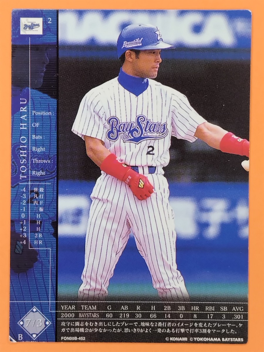 TOSHIO HARU 2000 Konami Field of Nine Baseball Card Game Japanese