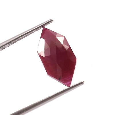 4.5CT 8.4x16.7MM Natural Fancy Red Ruby Rose Cut Loose Gemstone For Ring Pendant
