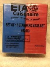 New - ETA Cuisenaire Standard Mass Set of 17 PN 082513 1 - 1lb 16 - 1oz