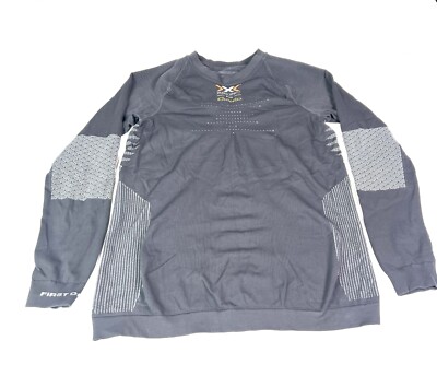 X Bionic Trick P01 FRONT MAN Jersey LS Gray Shirt XBionic Cycling Mens L