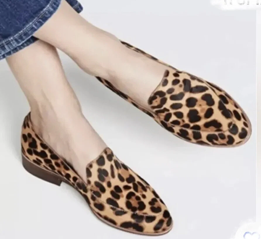 The frances loafer in leopard calf hair clearance