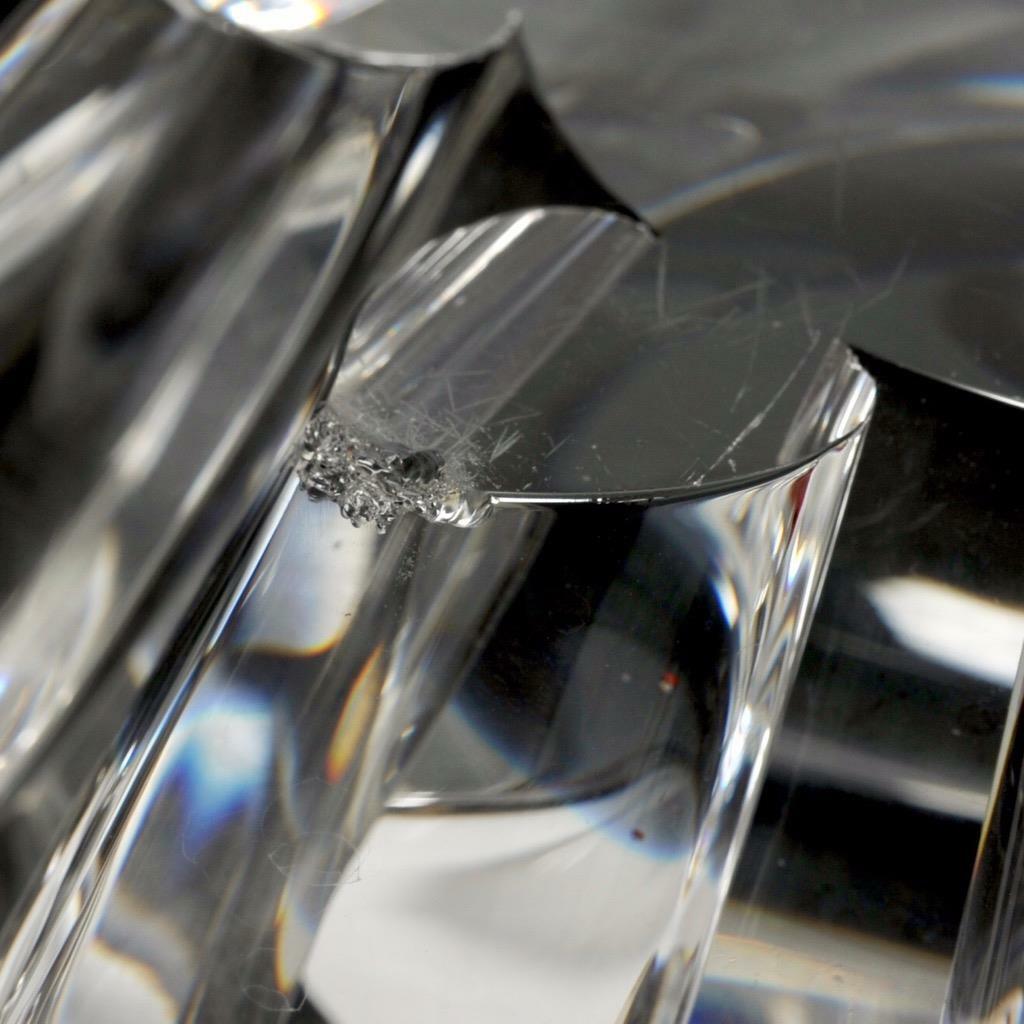 Steuben Donald Pollard Peony Crystal Art Glass Centerpiece Bowl