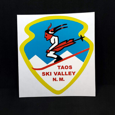 #ad Taos Ski Valley New Mexico Sticker Vintage Style Vinyl Decal $4.78