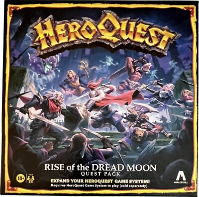 Avalon Hill Hero Quest Game replacement pcs Rise of the Dread Moon (heroquest)