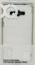 Funda tipo folio blanca Xqisit Rana para Samsung Galaxy Grand Prime G530 cubierta de libro