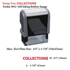 Collections - Trodat 4912 Self Inking Rubber Stamp