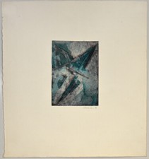 Sackenheim, Abstrakte Komposition. [19]70. [Signierte Original-Farbradierung].