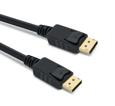 25Ft Display Port 1.2 Male to Male Cable 4K HD w/ Latches