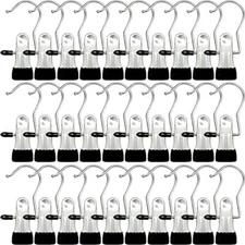 Boot Hangers for Closet, 30 Pack Hanging Clips Hook Clothes Pins for Laundry 