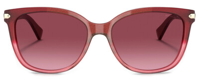 Coach HC8132 Cat Eye Women\'s Sunglasses Shimmer Burgundy Pink Gradient 57X17mm COACH HC8132 Cat Eye Sunglasses Glitter Pink Crystal  main image 2