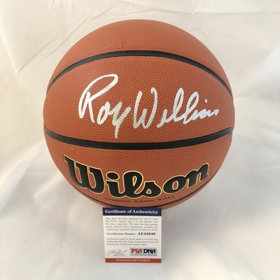 roy williams signed basketball