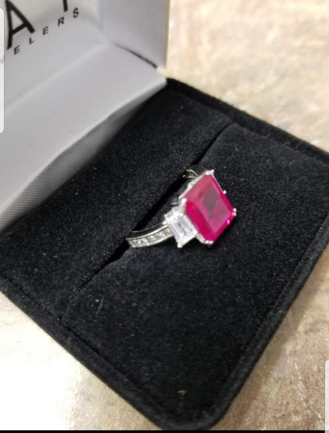 Ruby ring and band - image 2