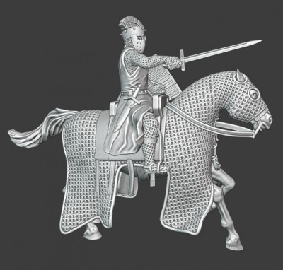 Northern Crusades Miniatures Medieval English King Richard the Lionheart Mounted