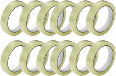 CLEAR STRONG TAPE PACKAGING ROLLS PARCEL PACKING SELLOTAPE 24mm x66m CELOTAPE