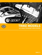 Factory 2015 Harley Davidson Trike Models Parts Catalog Manual COMB BOUND