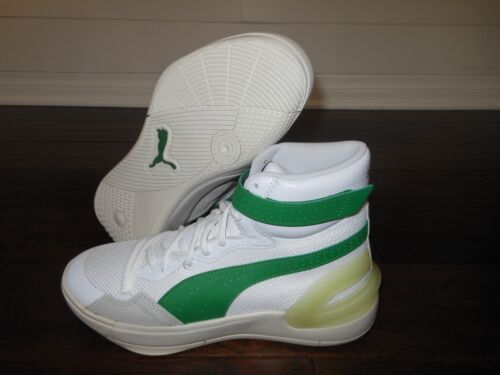 PUMA SKY DREAMER MODERN J COLE 194042-02 BBall Shoes Size 9.5 US 42.5EUR Wht/Grn - Picture 1 of 8