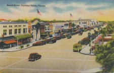 Daytona Beach FL * Beach Street  Business Area  1940s
